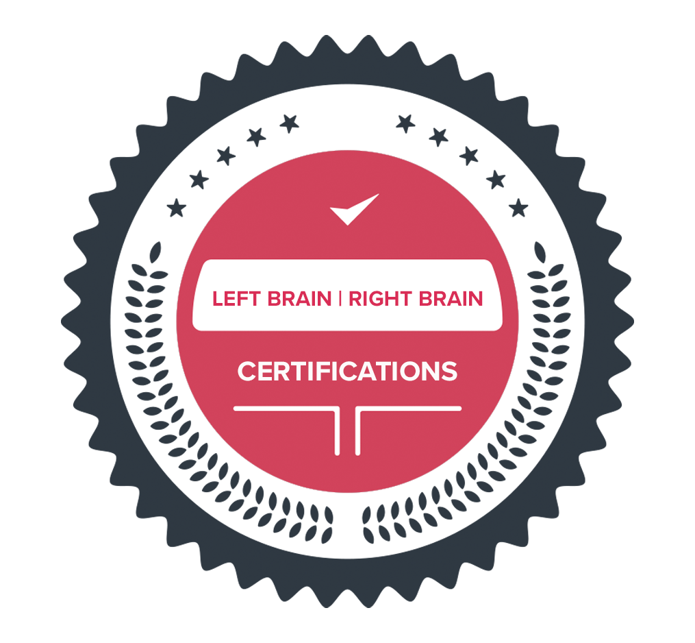 Azola Creative's Left Brain - Right Brain Certifications